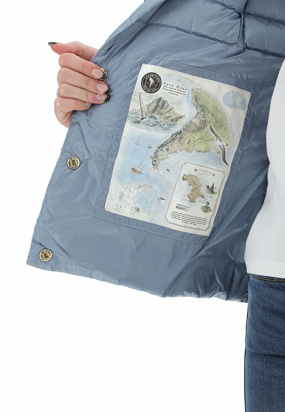 Piumino Cape Horn Con Bottoni - immagine 7