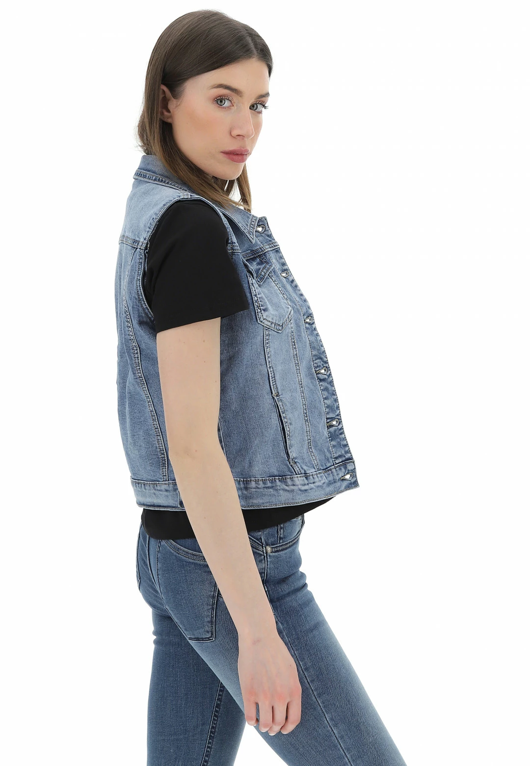 Gilet Denim Susy Mix Art. 8026 - immagine 2