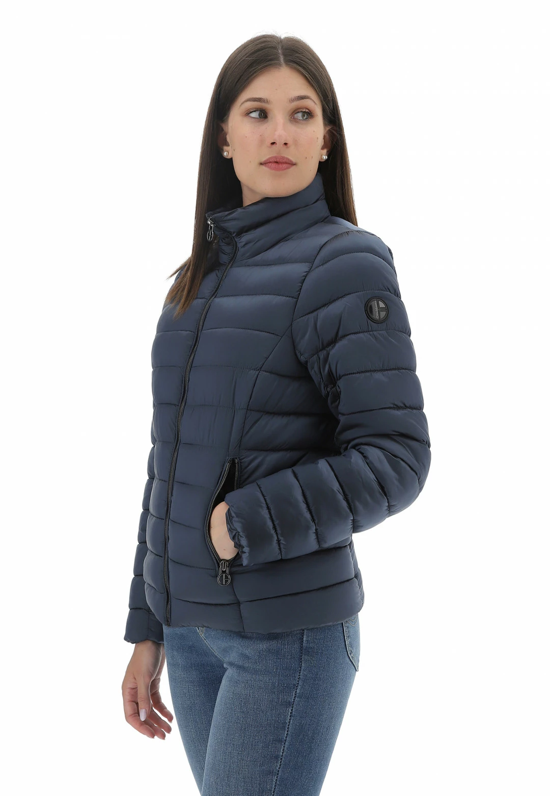 Giubbotto Con Collo A Fascia Clinchberry E Patch Logo - immagine 8