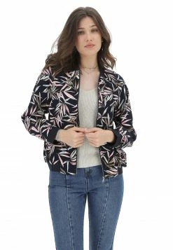 MyHailys Giacca Bomber Hailys Donna Con Zip E Stampa All Over