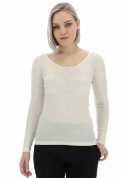 RAGNO Maglia Manica Lunga Lana Merino Seta