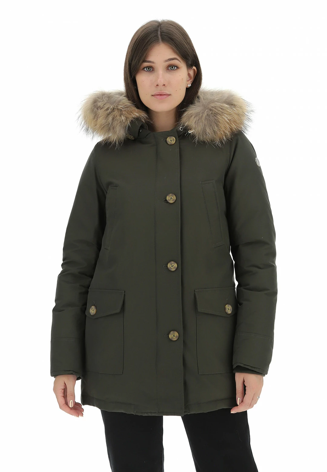 Parka Mixture G624 Con Cappuccio E Pelliccia Murmasky Removibile E 4 Tasche - immagine 9