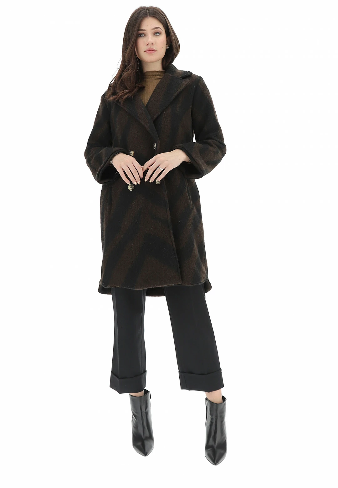 Cappotto Doppiopetto Zebrato Age Donna - immagine 12