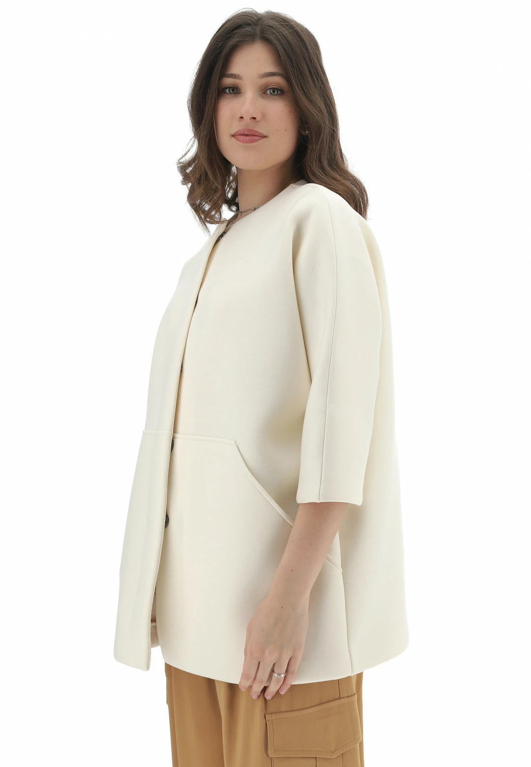 Cappottino Hox Donna Con Manica A 3/4 E Tsche Frontali - immagine 7