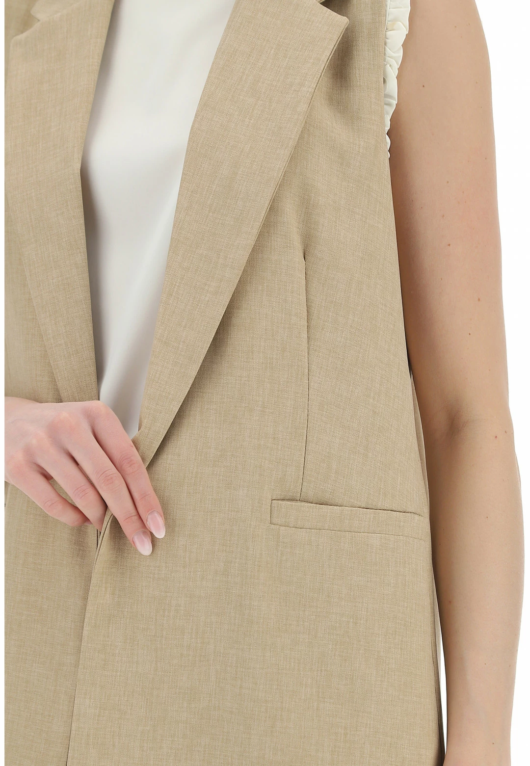 Gilet Aperto Effetto Fiammato Artigli - immagine 5