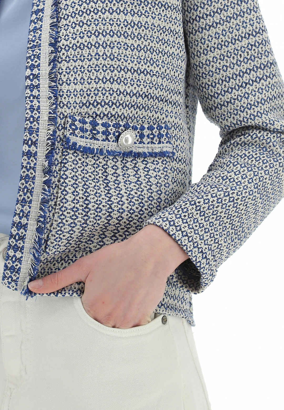 Giacca A Rombi Sfrangiata Dixie Donna - immagine 5