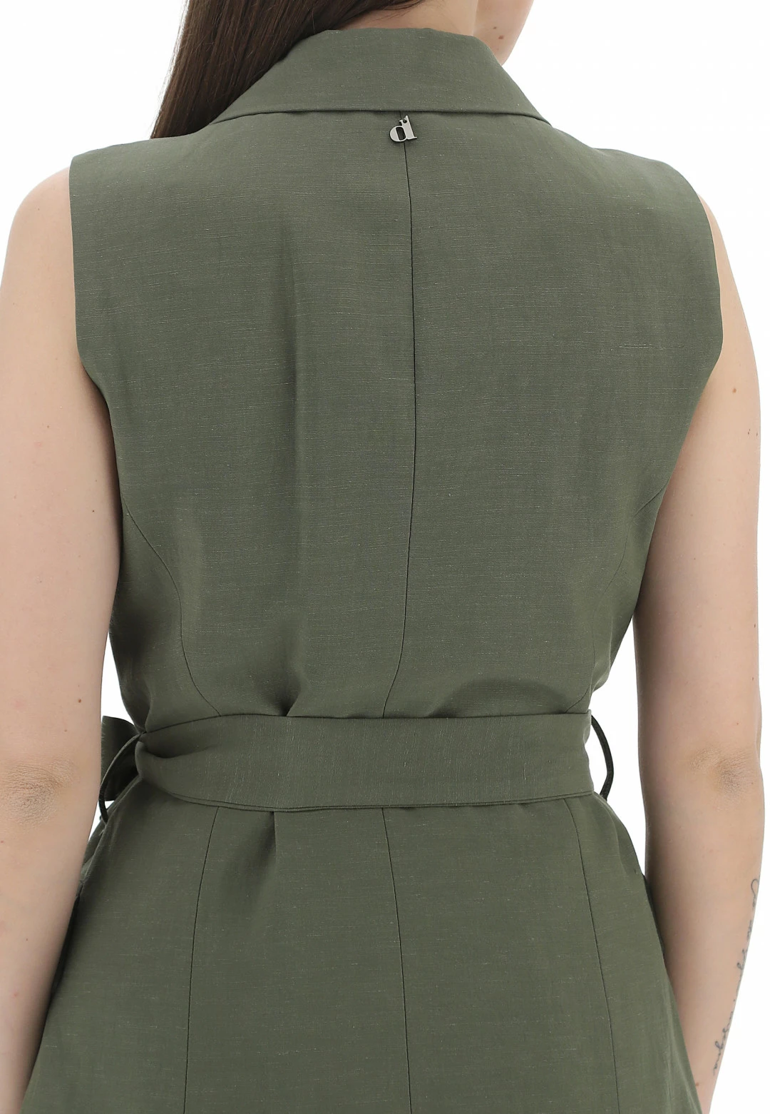 Gilet Misto Viscosa E Lino Dixie Donna - immagine 12