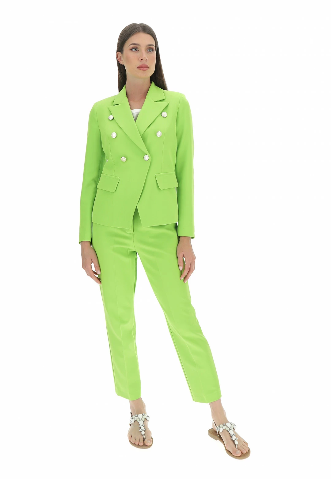 EKS Giacca Elegante A Doppiopetto èks Con Bottoni A Contrasto - immagine 16