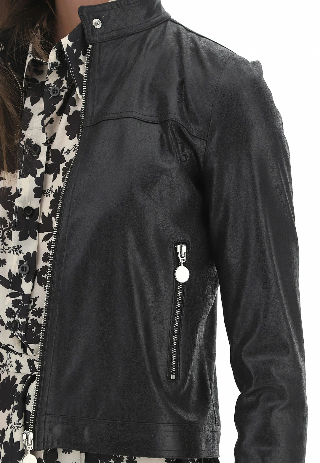 EKS Giubbino Similpelle Effetto Used èks Donna - immagine 4