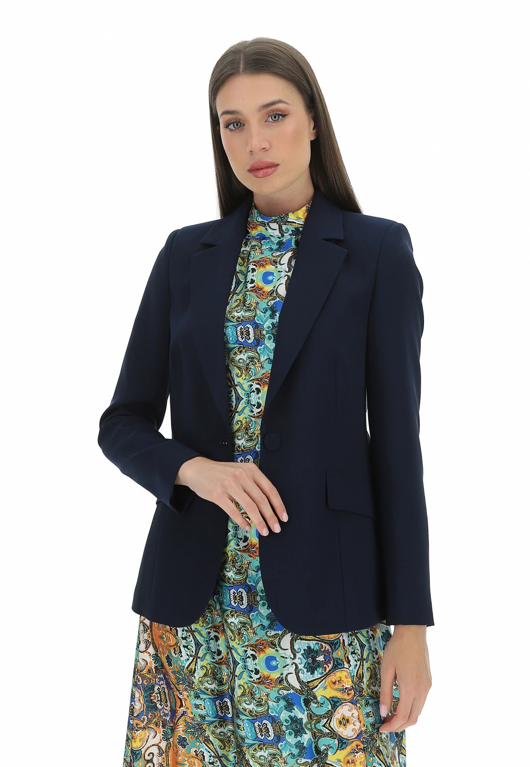 Blazer 1bottone Rinascimento Donna Made In Italy - immagine 6