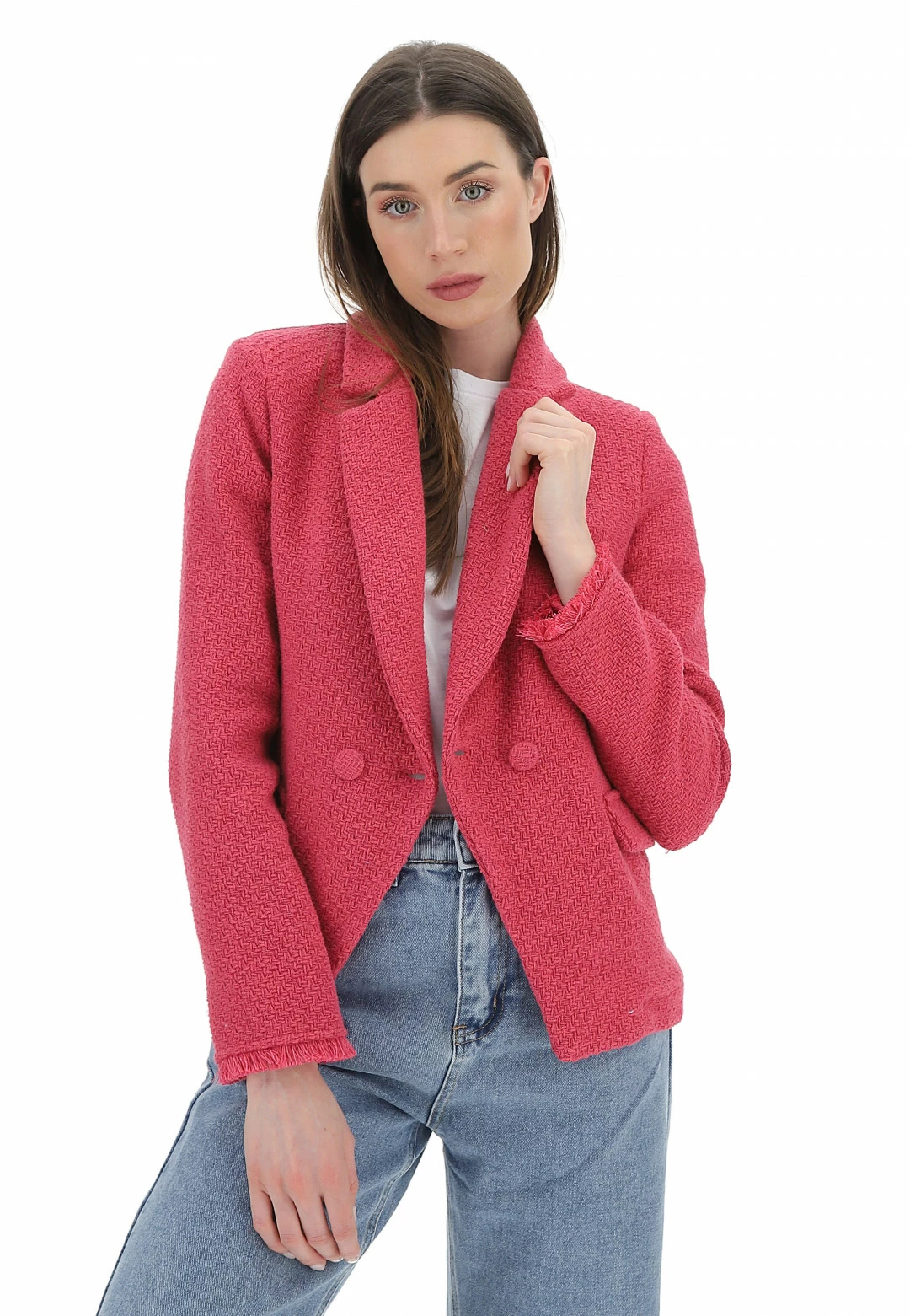 Giacca Tweed Doppiopetto Rosa G. - immagine 7