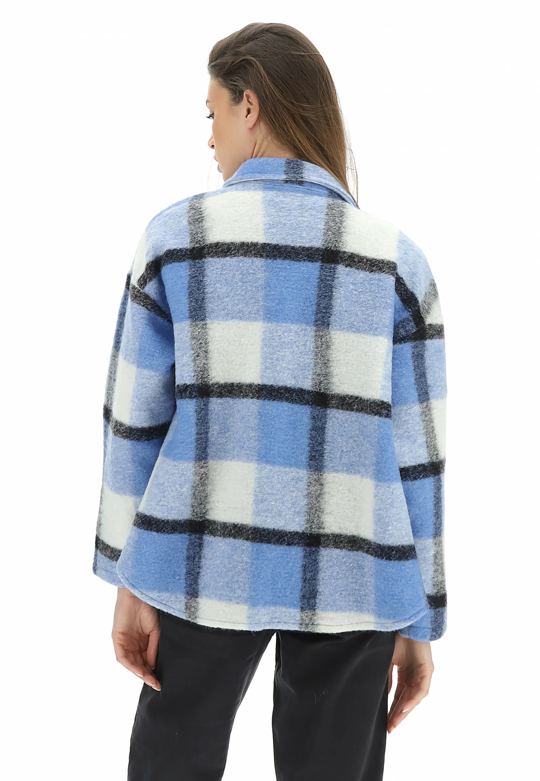 Giacca Camicia Lana Cotta Eks - immagine 4