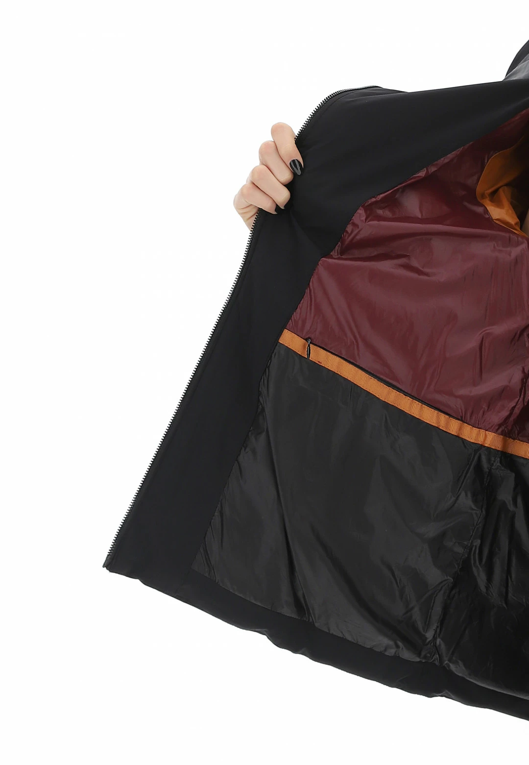 Giubotto Imbottito Rihunik Con Collo A Fascia E Cappuccio Estraibile Donna - immagine 7