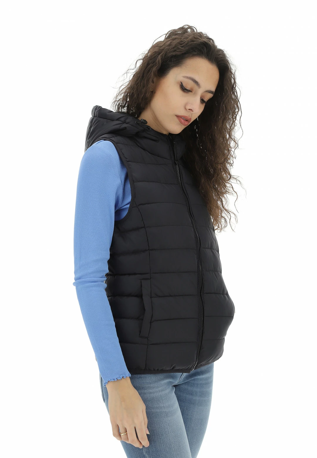 Gilet Imbottito Con Cappuccio Only Donna - immagine 2