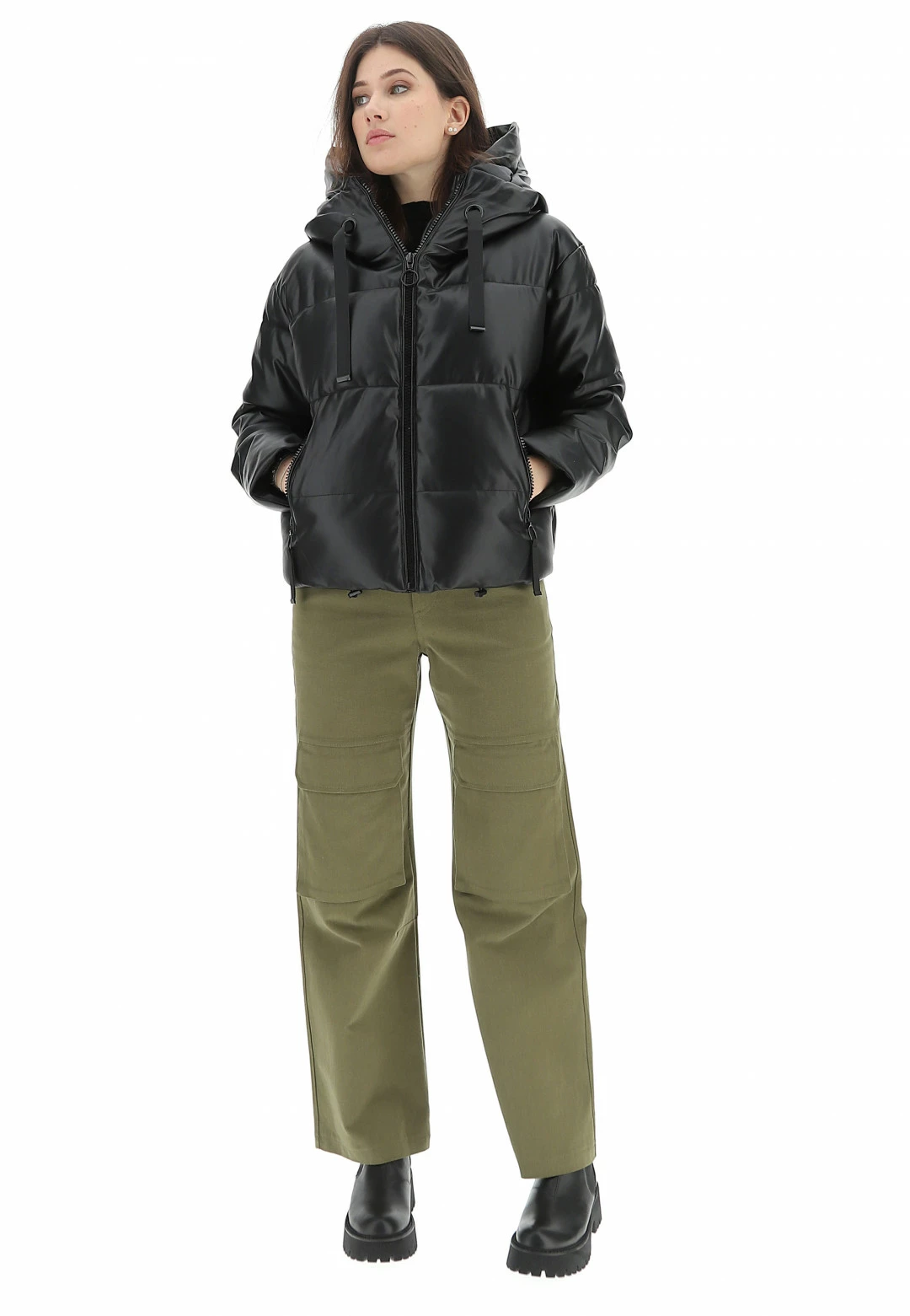 Giubbino Similpelle Imbottito Softy - immagine 6