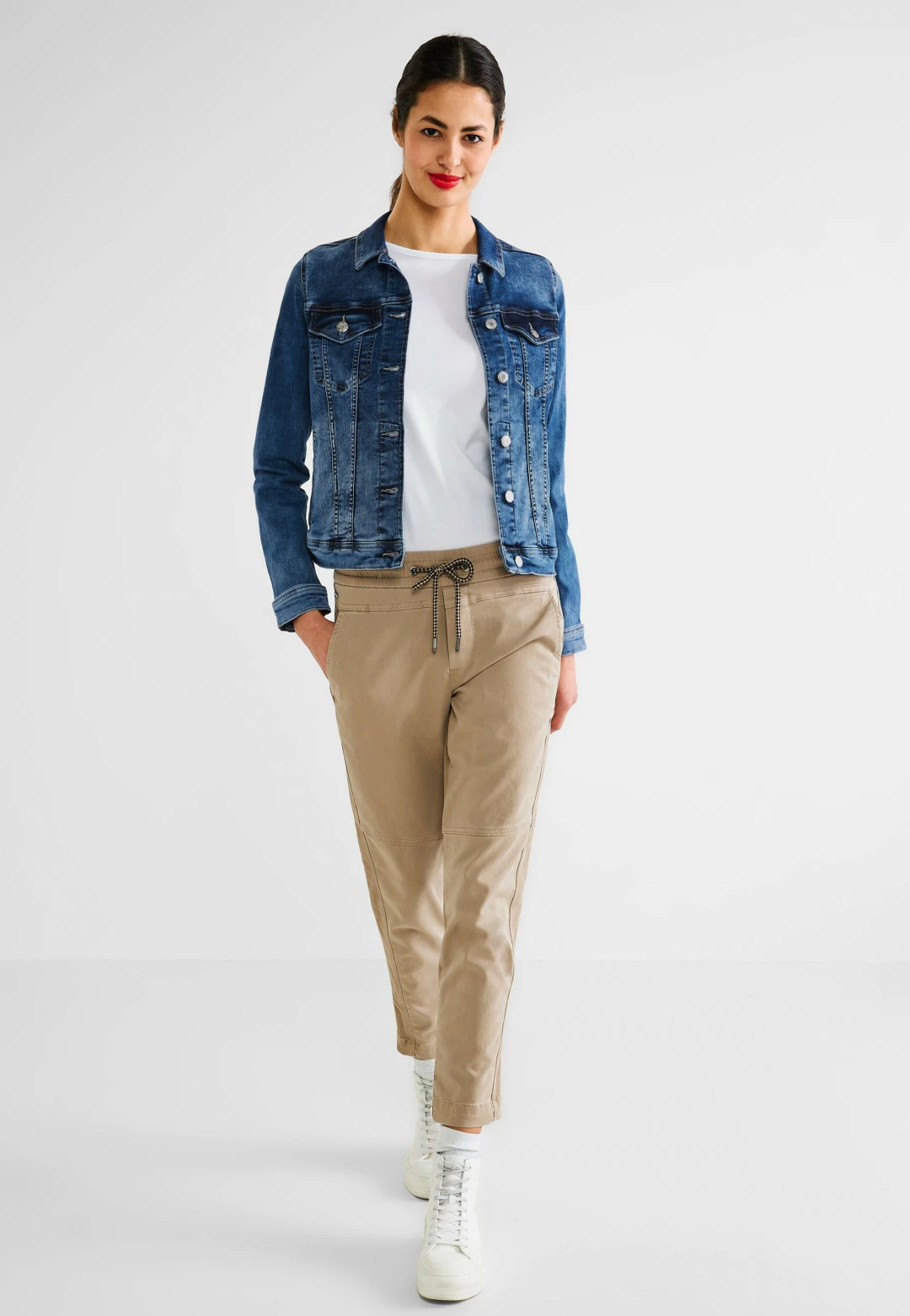 Giubbino Denim Street One Effetto Sabbiato Art. 211840 - immagine 3