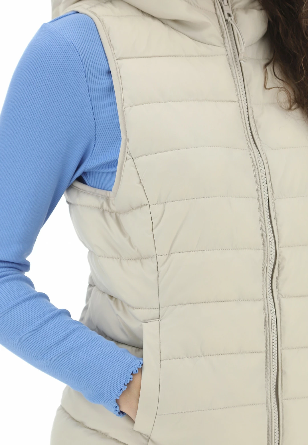 Gilet Imbottito Con Cappuccio Only Donna - immagine 11