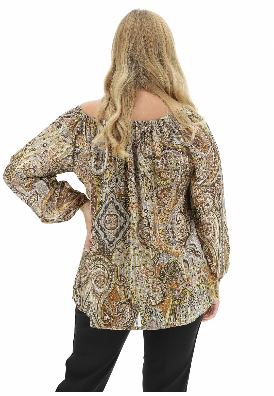 Camicetta Manica Lunga Lara Prince Cas9738 Con Fantasia Cachemire - immagine 8