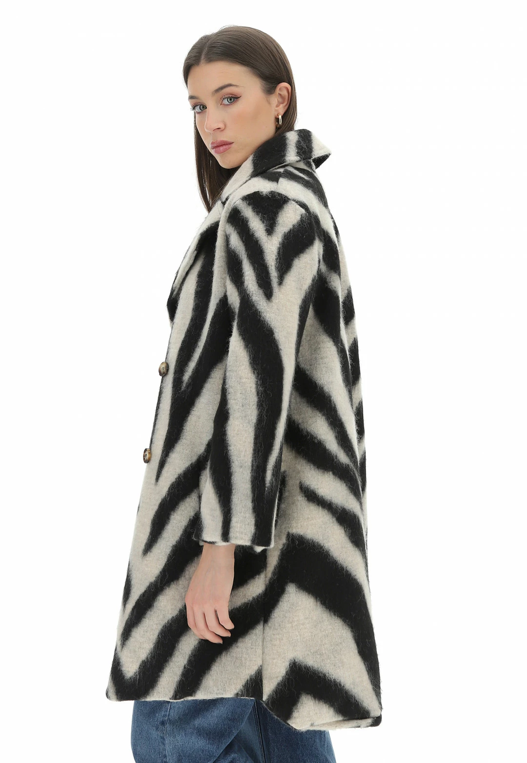 Cappotto Doppiopetto Zebrato Age Donna - immagine 2