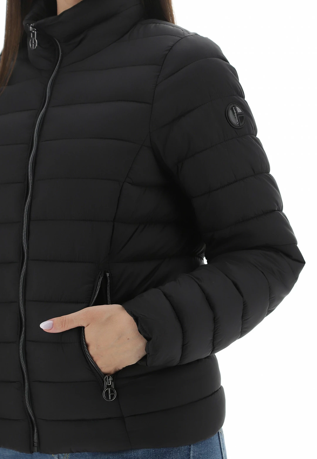 Giubbotto Con Collo A Fascia Clinchberry E Patch Logo - immagine 5