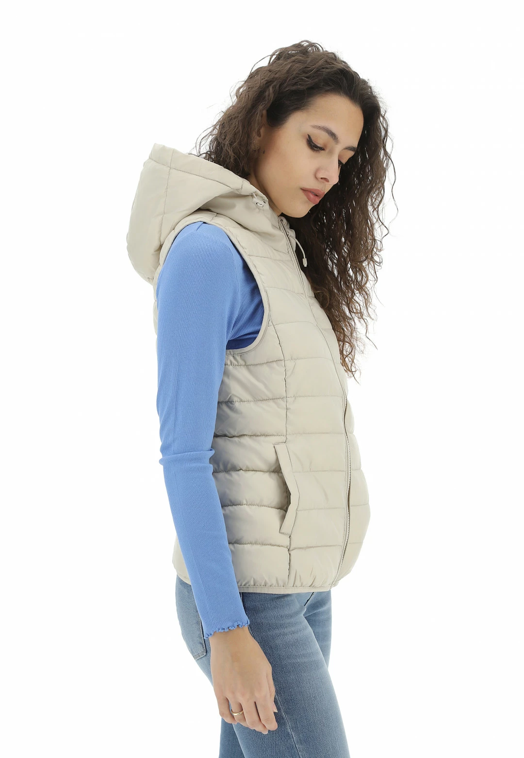 Gilet Imbottito Con Cappuccio Only Donna - immagine 8