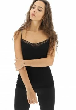 Canotta Macrame Emmebivi In Filo Di Scozia Con Spallina Stretta