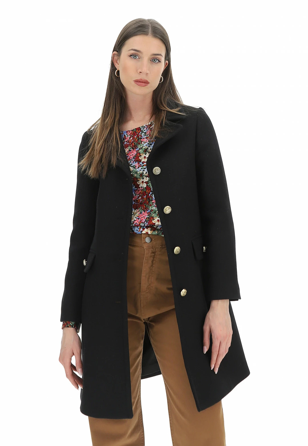 EKS Cappotto èks Misto Lana Donna
