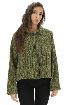 Cappottino Spinato Con Spilla Eks