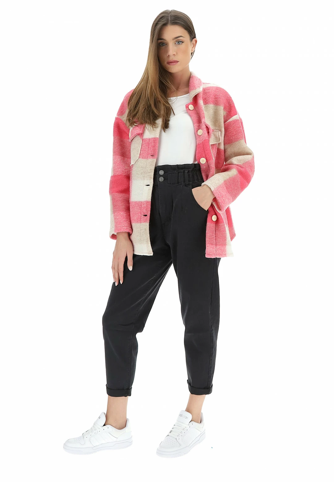 Giacca Camicia Lana Cotta Eks - immagine 11