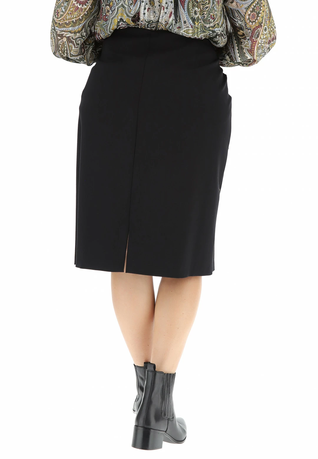 Gonna Tubino Gaia Romina Con Inserti In Similpelle - immagine 3