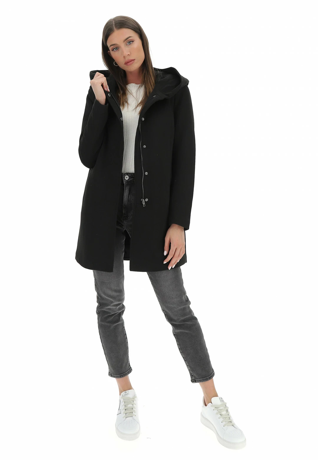 Cappottino Primo Peso Con Cappuccio Only Donna - immagine 10