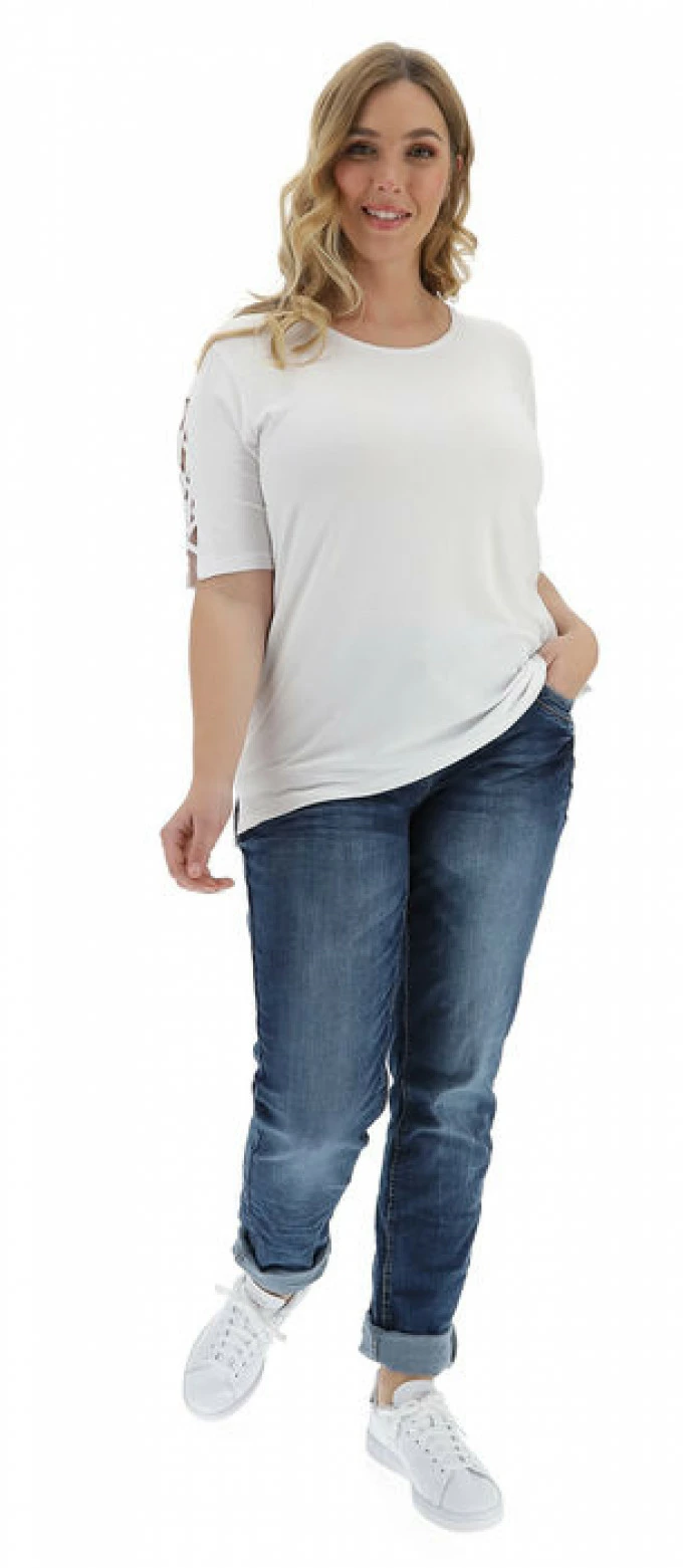 Lea H. T-shirt In Viscosa Lea H Con Intreccio Maniche - immagine 5