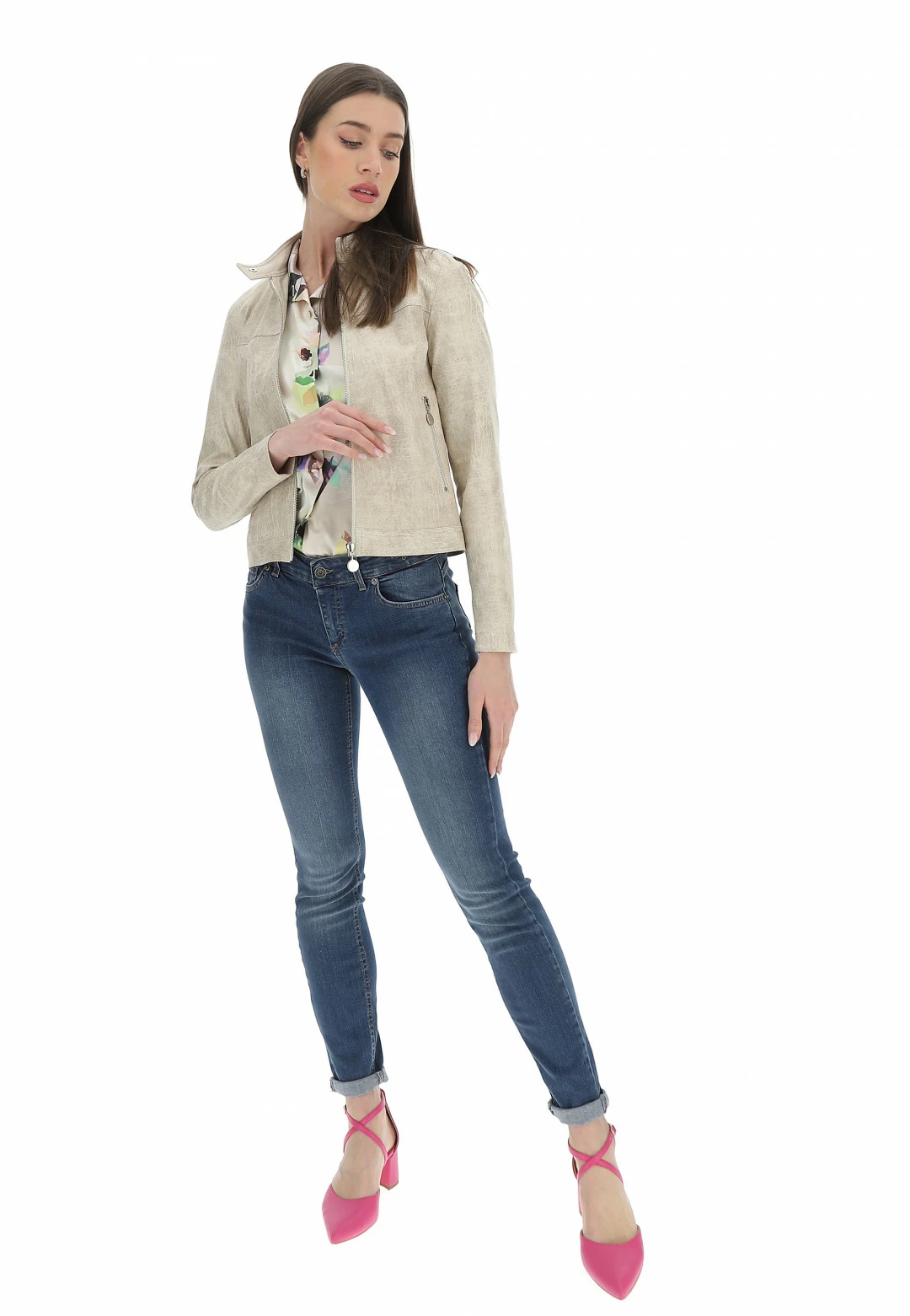 EKS Giubbino Similpelle Effetto Used èks Donna - immagine 8