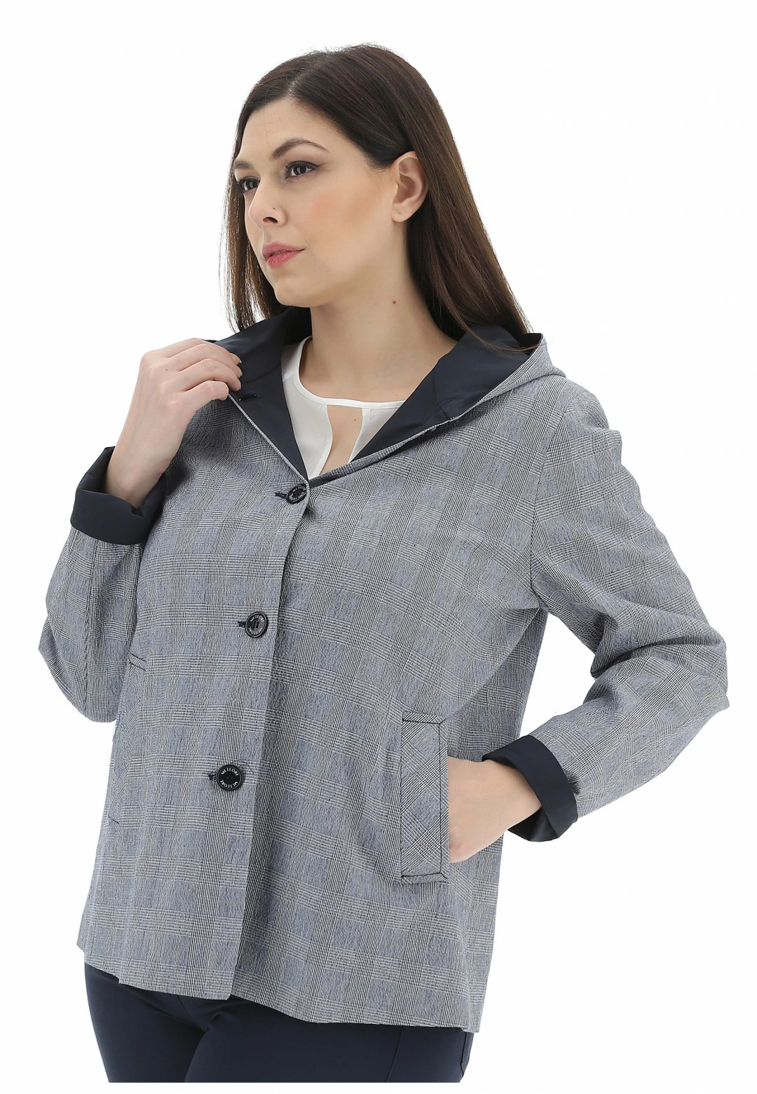 Giubbino Meteore Quadrettato Donna