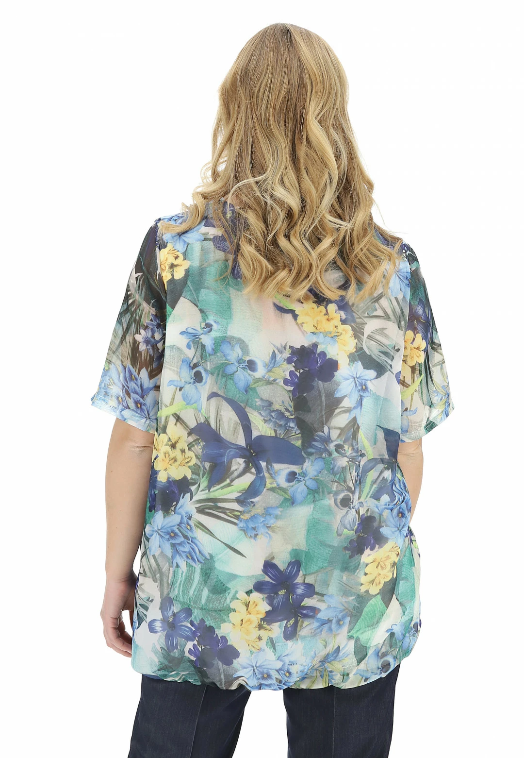 Blusa Chiffon Lea H. Con Fiori - immagine 3