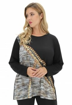 BE BLUE ENEMY T-shirt Blue Enemy Mm44862 Con Fantasia Catene