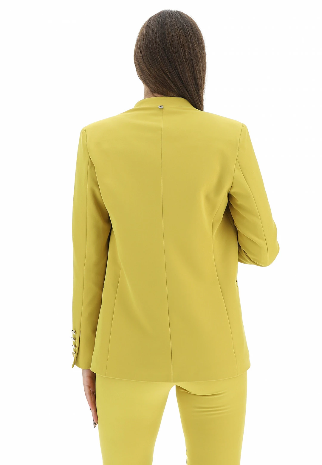 Giacca Aperta Con Gancetto E Spalline Eks Tinta Unita - immagine 8