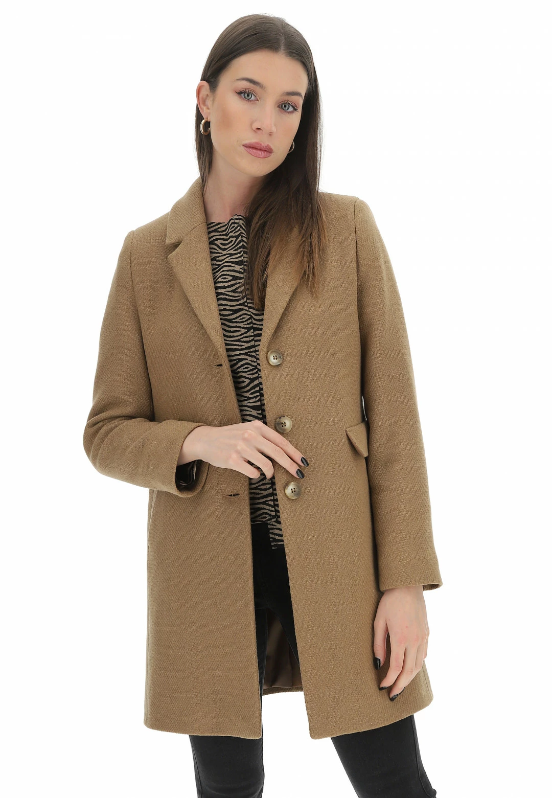 Cappotto In Tessuto Eks Con Taglio Uomo Infiancato Con Tasche Made In Italy - immagine 7