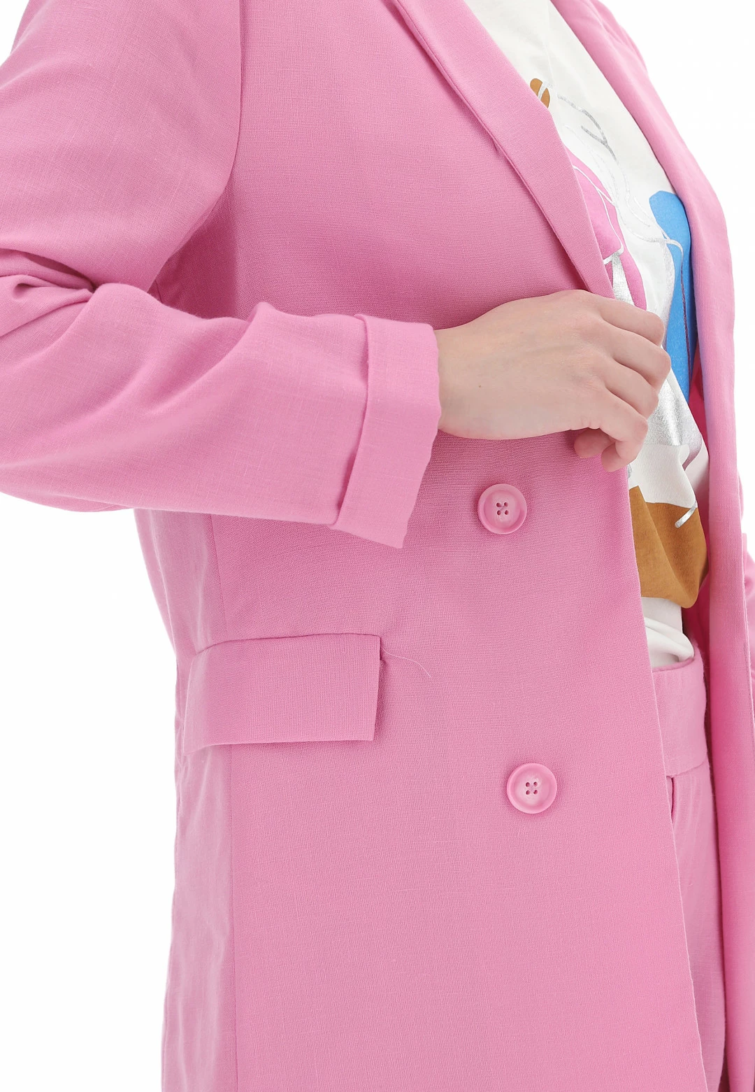 MyHailys Giacca Aperta Effetto Lino Hailys Donna - immagine 9