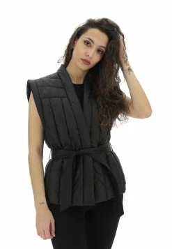 Gilet Imbottito Con Cintura Rino & Pelle