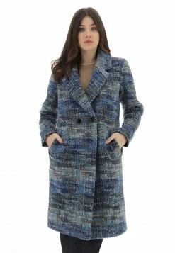 M&L MAIN & LAND Cappotto Doppiopetto Effetto Melange Multicolor Main & Land