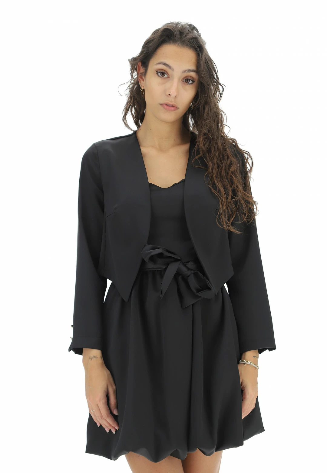 EKS Bolerino Effetto Satin Tinta Unita èks