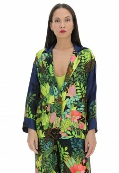 Giacca In Viscosa Fantasia Tropicale Dixie