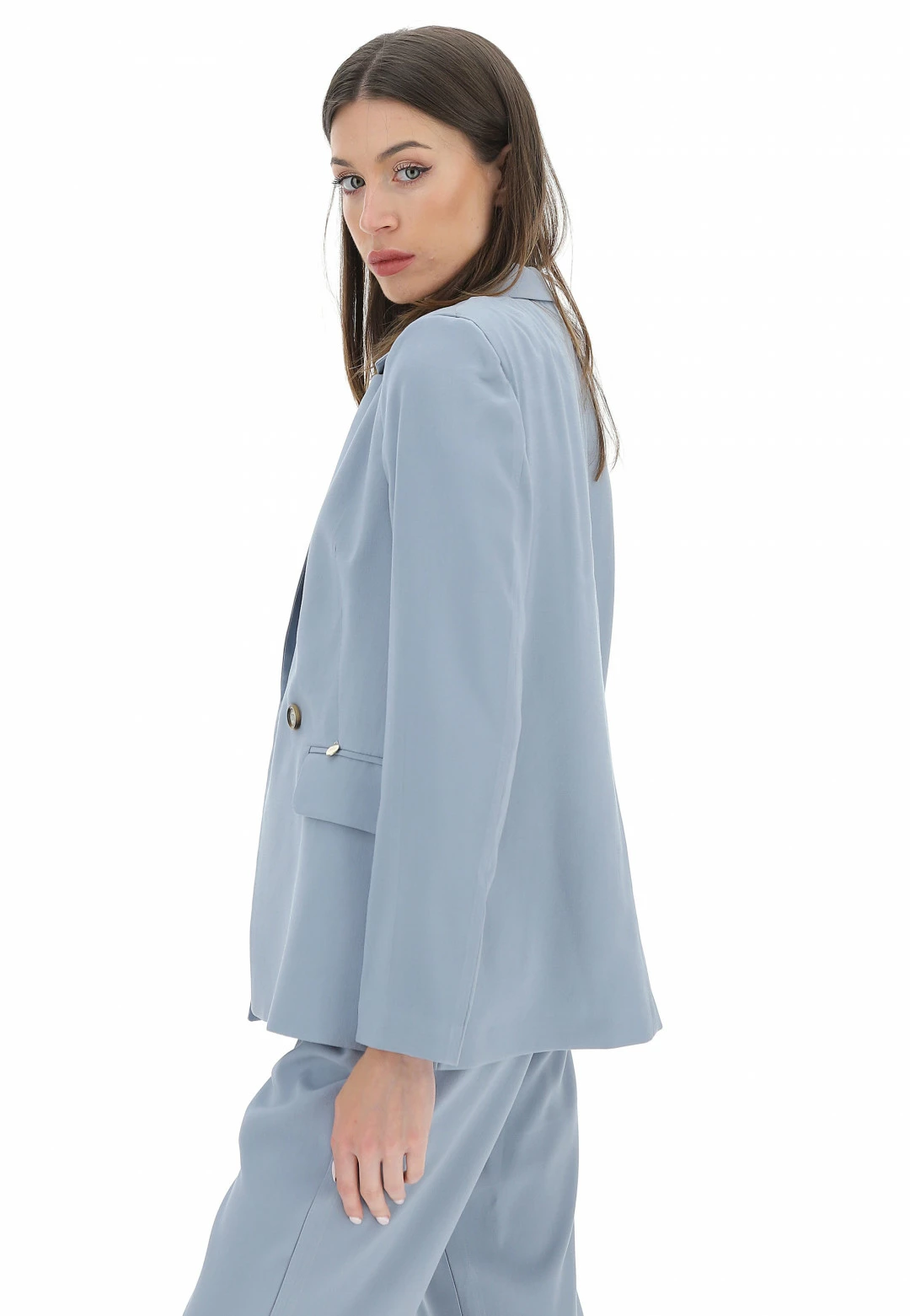 Giacca Doppiopetto In Viscosa Eks - immagine 9