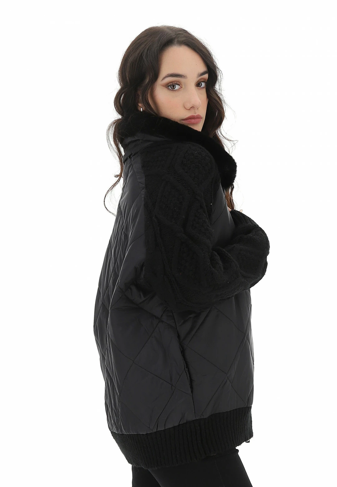 Bomber Con Maniche Lavorate Susy Mix - immagine 2