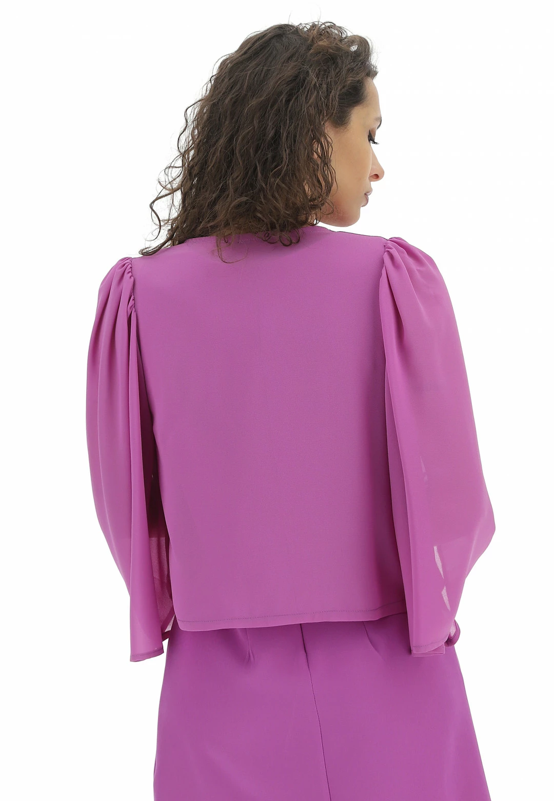 EKS Bolerino In Georgette èks Con Strass - immagine 3