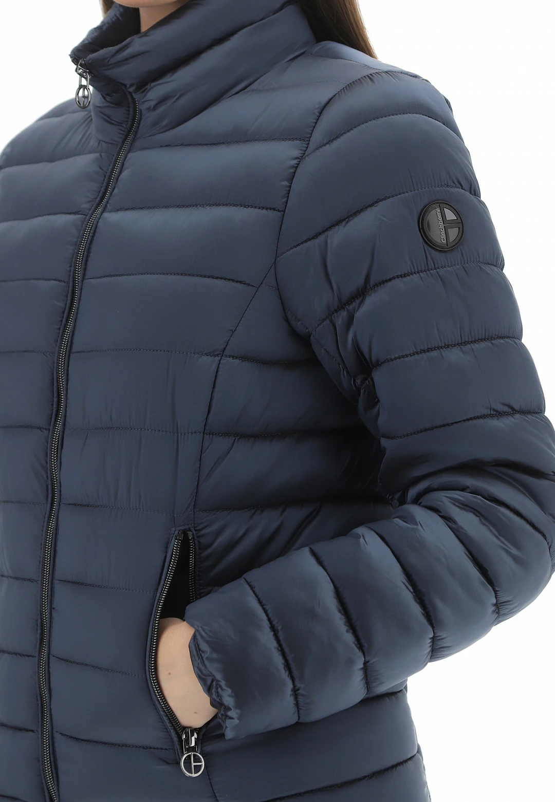 Giubbotto Con Collo A Fascia Clinchberry E Patch Logo - immagine 11