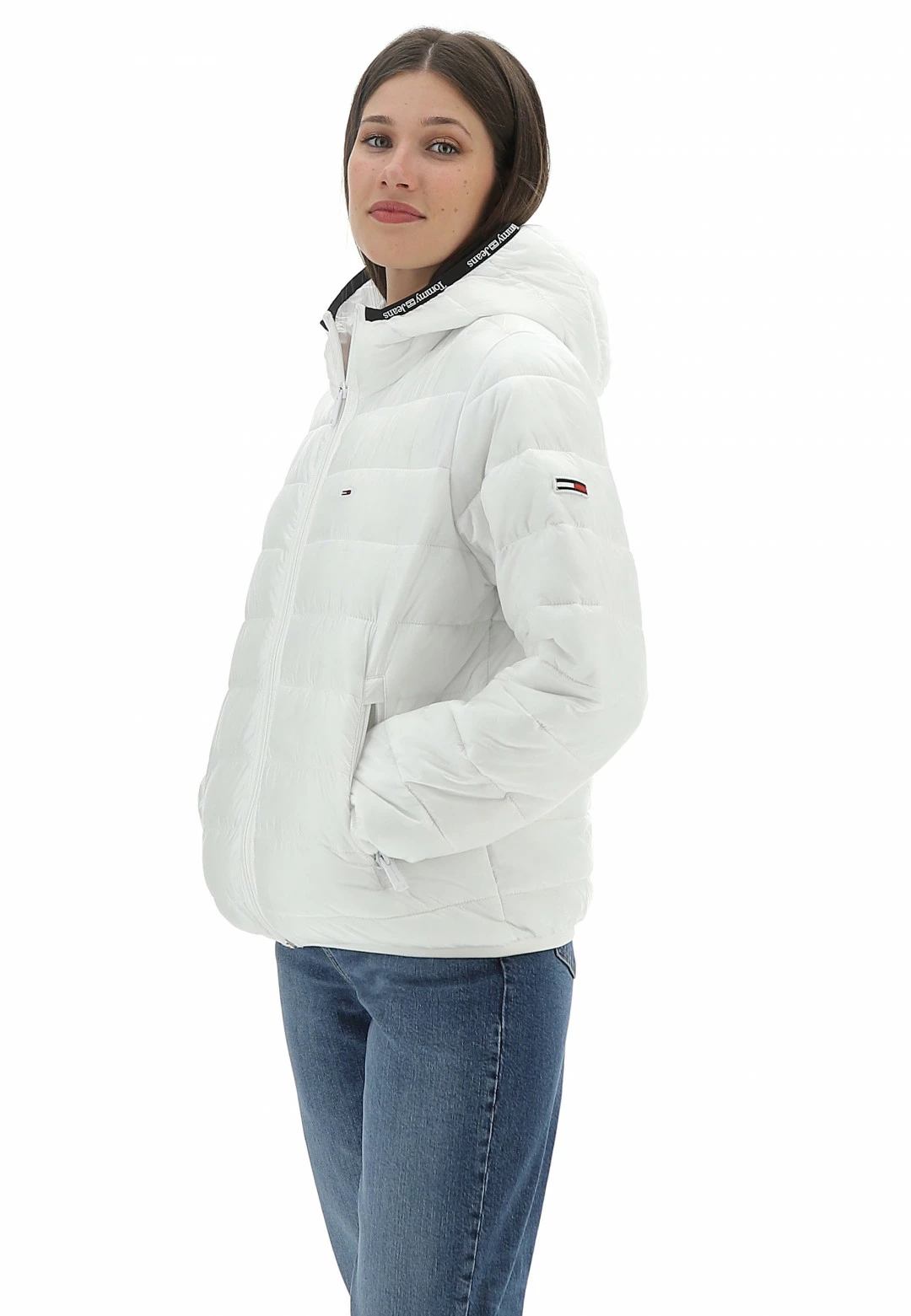 Tommy Hilfiger Jeans Giubbino Imbottito Con Cappuccio Tommy Jeans Con Bordi Loggatti - immagine 2