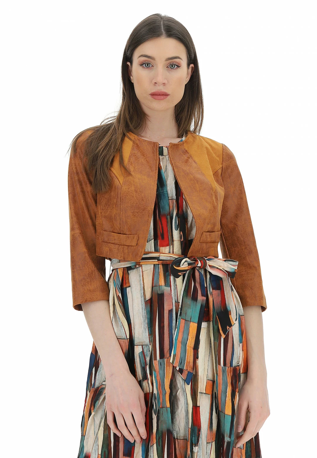 EKS Bolerino Similpelle Effetto Used èks - immagine 6