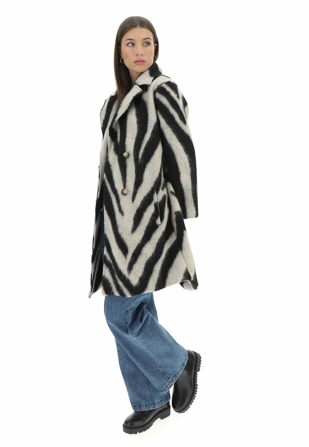Cappotto Doppiopetto Zebrato Age Donna - immagine 4